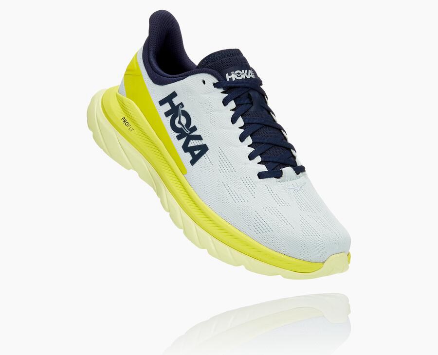 Tenis Hoka One One Hombre Blancos - Mach 4 - AZEJ16427